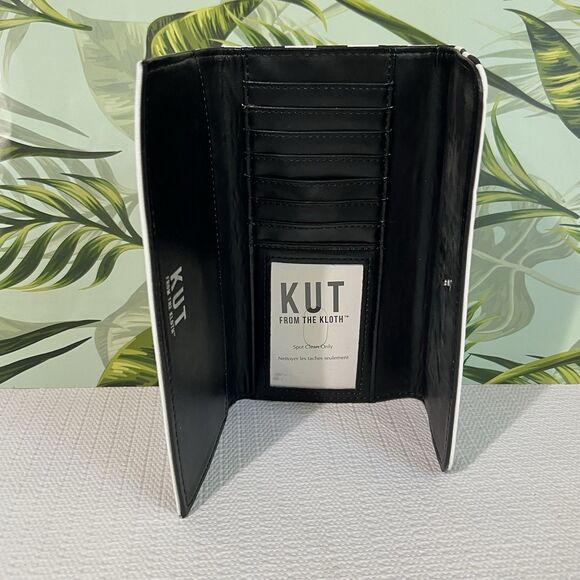 Kut From The Kloth Wallet Striped Multi I.D. Card Slot Pockets - Picture 11 of 15